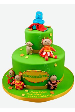 Nachttuin gelaagde cake