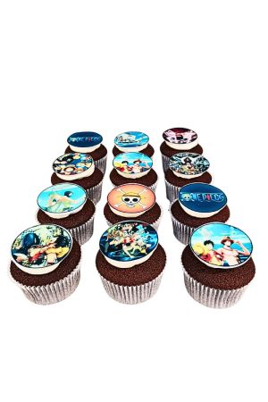 One Piece Luffy Cupcakes