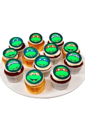 Ninja schildpad cupcakes