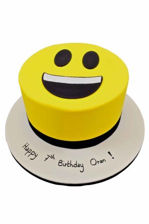 Emoji themed birthday cake