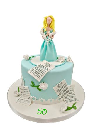 Opera singer birthday cake