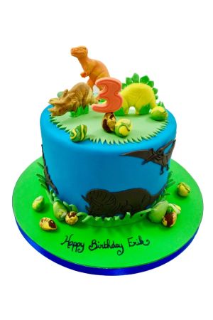 Gâteau anniversaire dinosaures