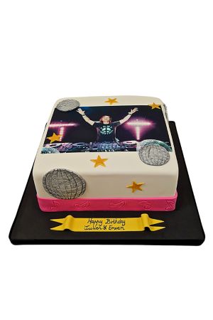 David Guetta birthday cake