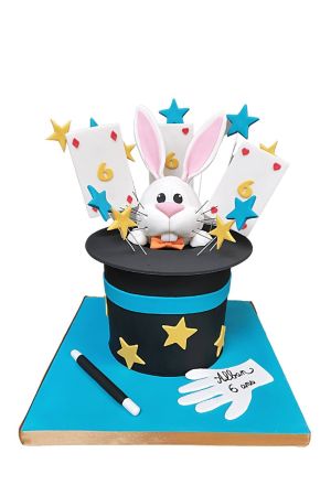 Magician hat birthday cake