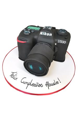 Gâteau en forme d'appareil photo