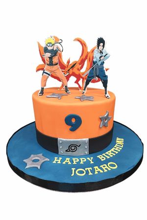 Naruto Sasuke Kurama cake