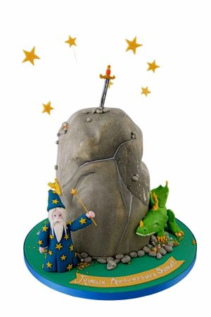 Merlijn en Camelot verjaardagstaart