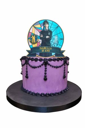 Wednesday Addams Birthday Cake