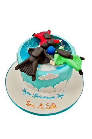 Wingsuit birthday cake