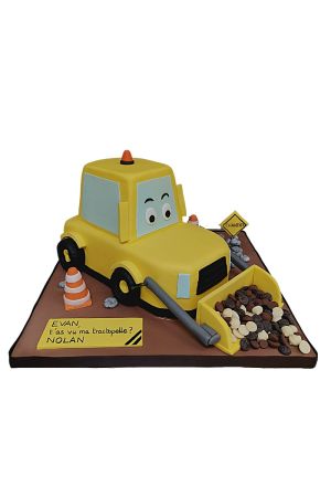 Big digger birthday cake