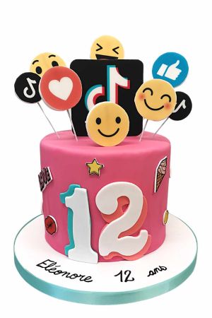 Tik Tok birthday cake