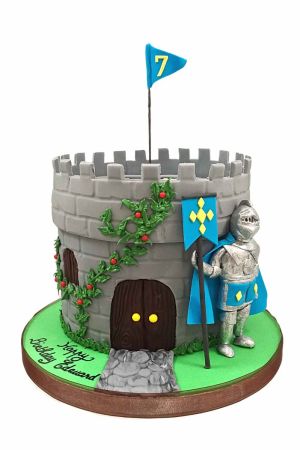 Medieval castle cake