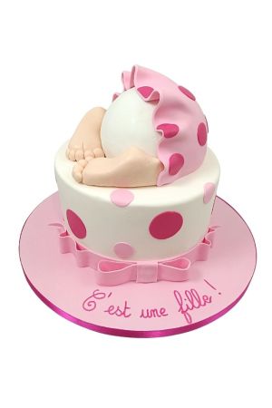 Baby shower cake for girl
