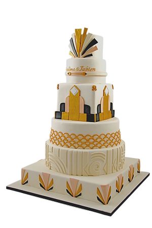 Pièce Montée mariage rétro Gatsby