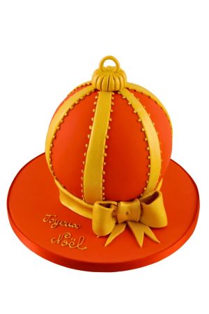 Gâteau de Noël en forme de boule