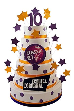 10-jarig bedrijfsjubileum taart