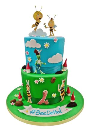 Tiered cake maya the bee