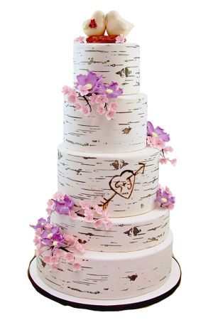 Gâteau de mariage champêtre