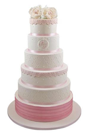 Borduurwerk en rozencake