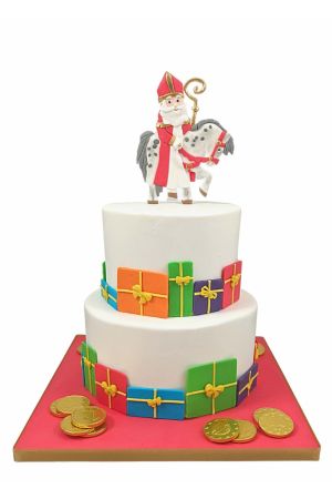Saint Nicolas cake with 2D cake topper
