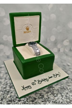 Rolex watch birthday cake