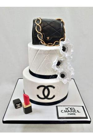 Chanel Bag Tiered Cake