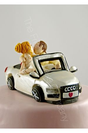 Car wedding cake topper