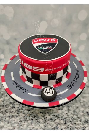 Ducati moto birthday cake