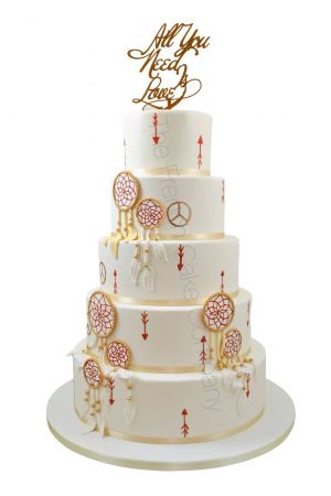 Dreamcatcher wedding cake