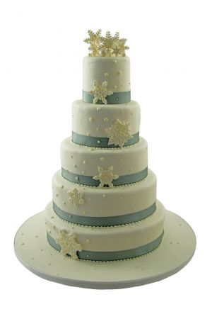 Winter theme wedding cake