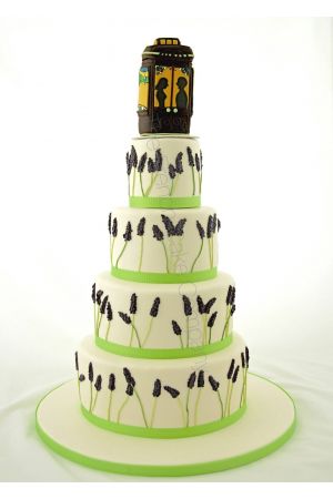 Lavander wedding cake
