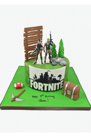 Fortnite game birthday cake