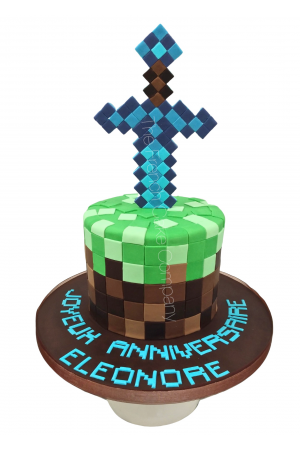 Minecraft sword cake