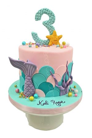 Gâteau d'anniversaire sirène