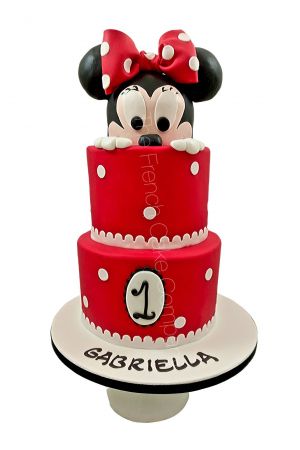 Minnie 2 tier birthday cake