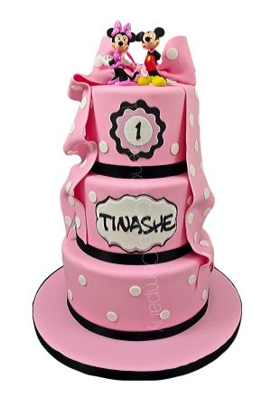 Minnie 3 tier Cake