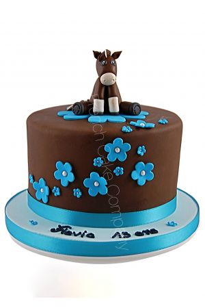 Gâteau anniversaire petit cheval