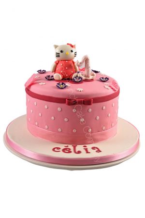 1e Hello Kitty verjaardagstaart