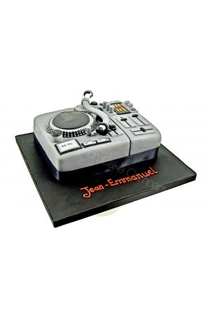 Gâteau platine de DJ