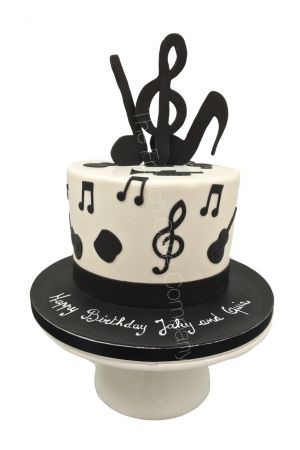 Gâteau notes de musique