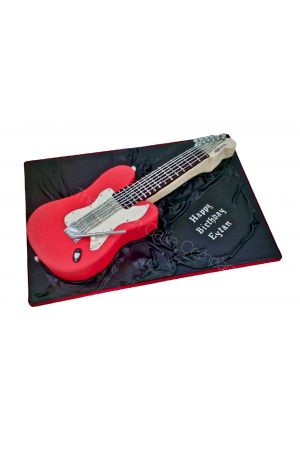 Electric guitar birthday cake