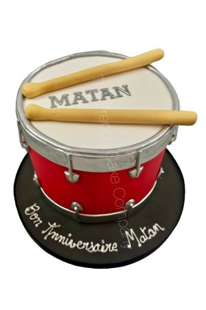 Drummer birthday cake