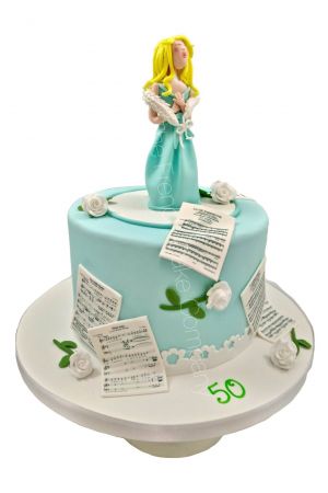 Opera singer birthday cake