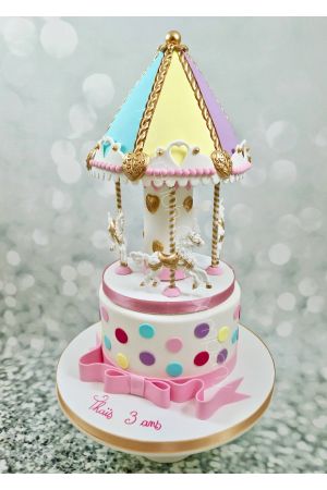 Carousel birthday cake