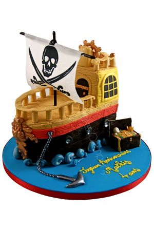 Piratenschip taart