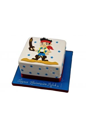 Gâteau décoré Jake le Pirate