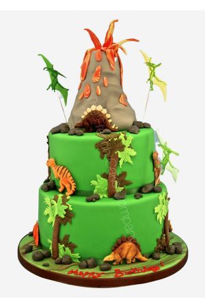 Dinosaurs Tiered Cake