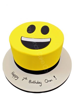 Emoji themed birthday cake