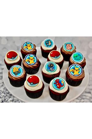 Pokemon Pikachu thema cupcakes
