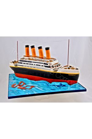 Titanic Boat birthday cake